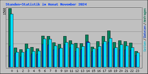 Stunden-Statistik im Monat November 2024