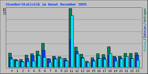 Stunden-Statistik im Monat Dezember 2025